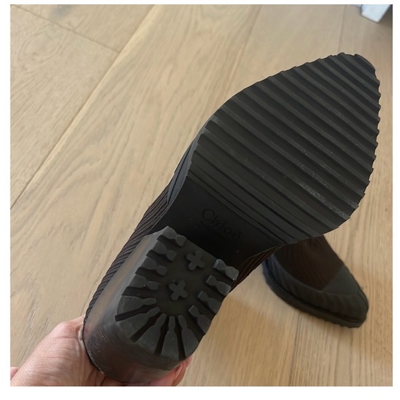 ‼️Chloé Chocolate brown sock boots with logo in the back‼️🤩 - Picture 5 of 7